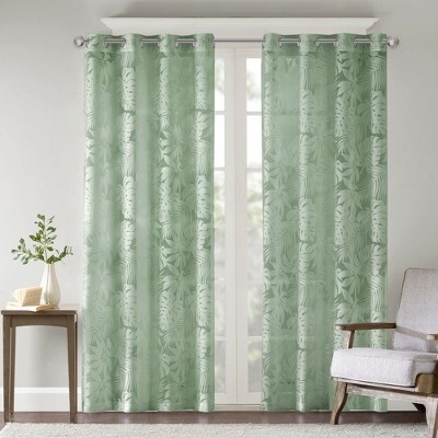 Lycvki Palm Leaf Window Sheer