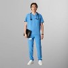 Members Only Men's Manchester V-Neck Scrub Top With Waist & Sleeve Pockets - 4 of 4