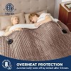Electric Heated Blanket Soft & Washable Ribbed Flannel - 3 of 4