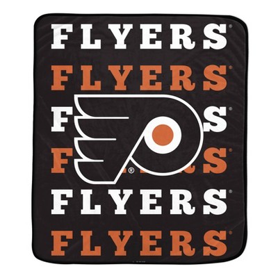 NHL Philadelphia Flyers Repeat Logo Wordmark Ultra Soft Blanket
