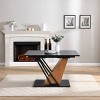 NicBex Modern Geometric Extendable Dining Table with Sturdy Base,Modern Rectangular Home Kitchen Table,Dining Room Furniture - 2 of 4