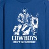 Men's - Yellowstone - Rip Cowboys Don't Say Goodbye Long Sleeve Graphic T-Shirt - 2 of 4