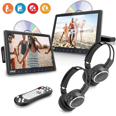Pyle 10.5" Car Headrest Monitor DVD Player Kit