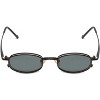 Calabria Magnetic Clip On #210 Unisex Oval Bi-Focal Reading Polarized Sunglasses in Matte Black/Grey +2.00-(Lens Width: 48mm|Temple Length: 140mm) - 3 of 4