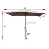 Gulches Mushroom 108-Inch x 72-Inch Rectangular Patio Umbrella with Crank and Tilt - 4 of 4