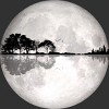 Men's Design By Humans Moonlight Nature Guitar II By Maryedenoa T-Shirt - 2 of 4