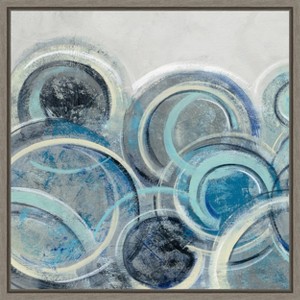 Amanti Art Variation Blue Grey II by Silvia Vassileva Framed Canvas Wall Art - 1 of 4