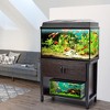 Fish Tank Stand Metal Aquarium Stand with Cabinet - 2 of 4