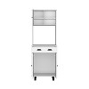 Okak Modern Sideboard Cabinet Freestanding Kitchen Pantry with 2 Doors and 5-tier Storage Shelve - 4 of 4