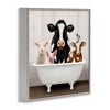 Stupell Industries Country Animals Farmhouse Claw Bathtub, 12" x 12" - 3 of 4
