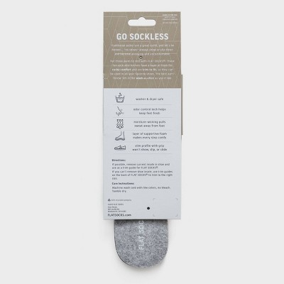 FLAT SOCKS No Show Cushioned Socks - Gray_0