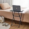 NicBex Folding Side Table Set of 2 Modern Portable Small Desk 2-Piece Folding End Table for Living Room, Bedroom, Space Saving - 2 of 4