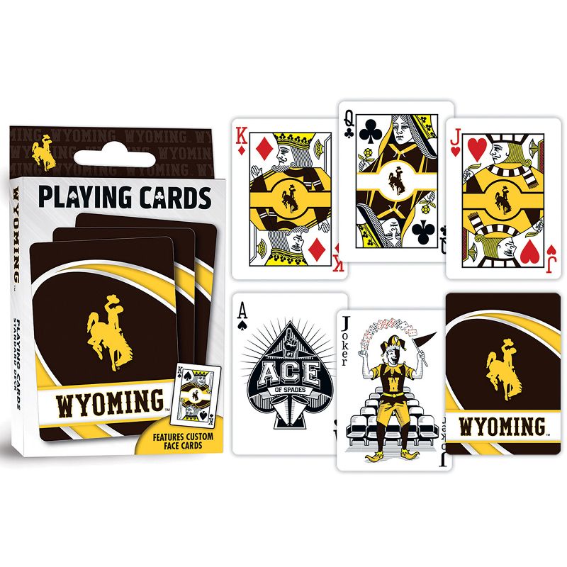MasterPieces Officially Licensed NCAA Wyoming Cowboys Playing Cards - 54 Card Deck for Adults, 4 of 6