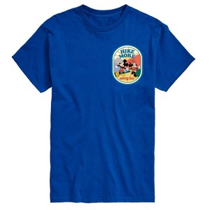 Men's - Disney - Mickey and Minnie Mouse Hike More Worry Less Short Sleeve Graphic T-Shirt - 1 of 4