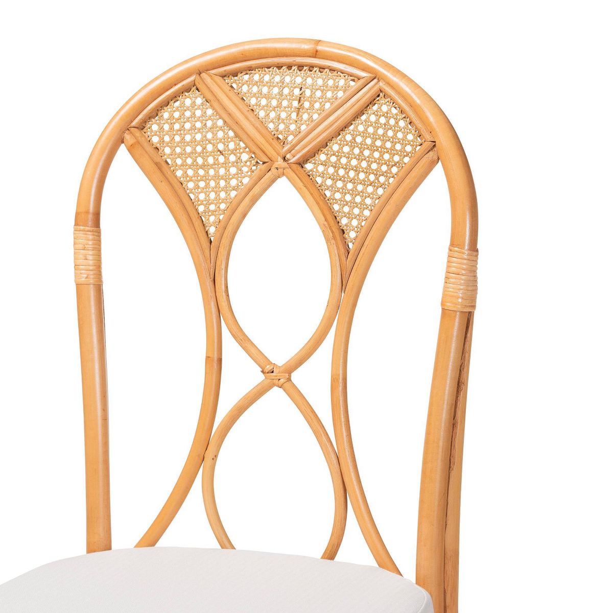bali & pari Elsa Natural Rattan Dining Chair Light Honey - thumbnail 10