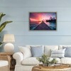 Stupell Industries Island Sunset Over Docks Floating Frame Canvas Art, Brown, 31" x 21" - 3 of 4