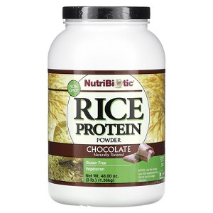 NutriBiotic Rice Protein Powder, Chocolate, 3 lb (1.36 kg) - 1 of 4