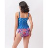 Three Blooms Square Neck Tankini Top - 2 of 4