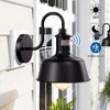 C Cattleya 2-Pack Black Gooseneck Motion Sensor Outdoor Barn Light - 2 of 4