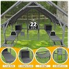 ELJGET Outdoor Cat House with Waterproof Cover, 110" Large Catio Enclosure with Platforms & Tunnels for Indoor/Outdoor Use - 3 of 4