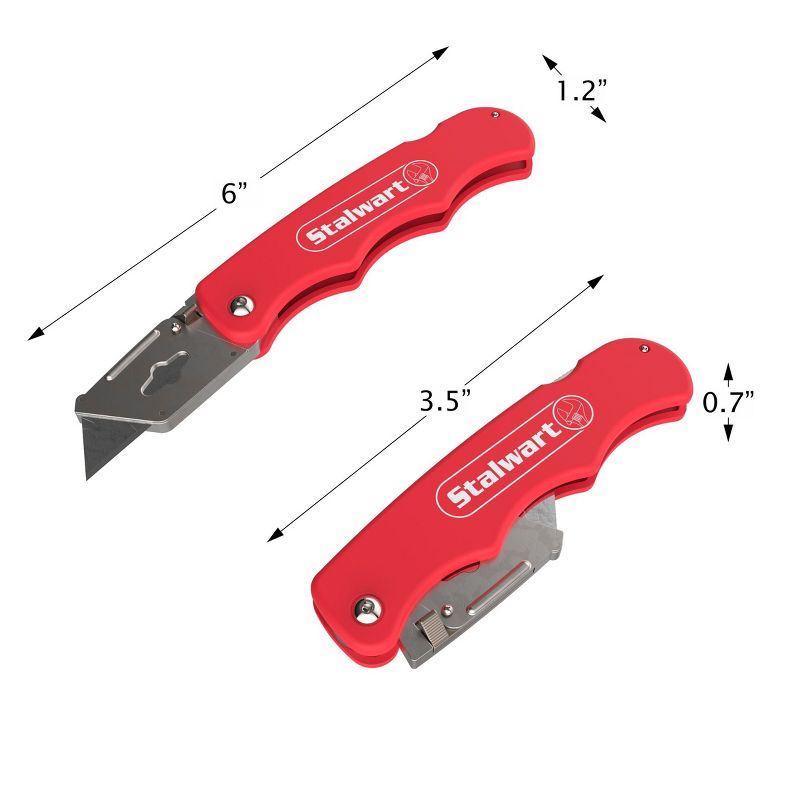 Fleming Supply Folding Retractable Utility Knifes/Box Cutters - Set of 3, 3 of 8