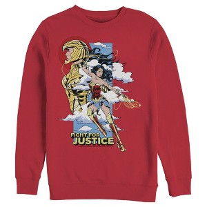 Men's Wonder Woman 1984 Fight for Justice Sweatshirt - 1 of 4