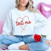 Simply Sage Market Women's Graphic Sweatshirt Text Me Heart - 3 of 4