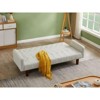 DOMETOUR Factory Tufted Back Sofa Mid-Century Convertible Sofa Bed for Living Room - 2 of 4