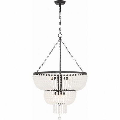 Crystorama Lighting Rylee 8 - Light Chandelier in  Matte Black