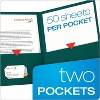 Oxford Twin-Pocket Folder Embossed Leather Grain Paper Teal 25/Box 57555 - 2 of 4