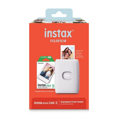 Fujifilm Instax Mini Link 2 Smartphone Printer & Instant Film Bundle - shops White