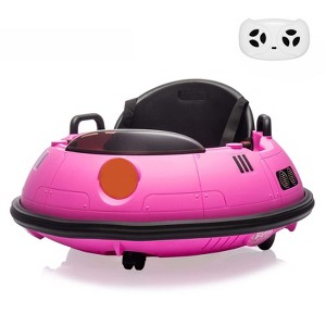 Jojoka 12V Bumper Car with Remote Control, Battery Powered Ride On Bumper Car, 360-Degree Spin, Lights, 3 Speed, Safety Belt, Dual Joysticks - 1 of 4