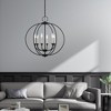 Livex Lighting Milania 6 - Light Chandelier in  Black - 4 of 4