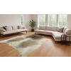 HomeRoots 6' X 7' Brown and White Cowhide Hand Knotted Area Rug - 2 of 4
