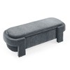 NicBex Modern 51.5" Linen Storage Bench with Wood Frame for Bedroom and Living Room - 3 of 4
