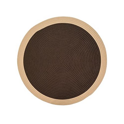 Colonial Mills Dolce Bordered Doormats - Toasted Brown 70” x 70”