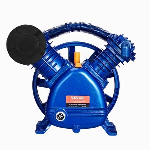 VEVOR Air Compressor Pump Head, 5.5HP 5.75CFM @ 90PSI, Twin Cylinder Oil Lubricated Air Compressor Piston Pump Head, with Max. 185PSI Pressure,Blue - 1 of 4