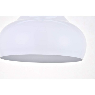 White Aluminum Contemporary Pendant Light