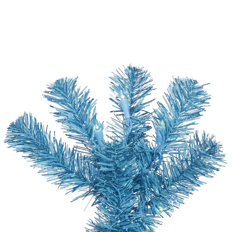 Vickerman Sky Blue Dural Pencil Artificial Christmas Tree, 2 of 5
