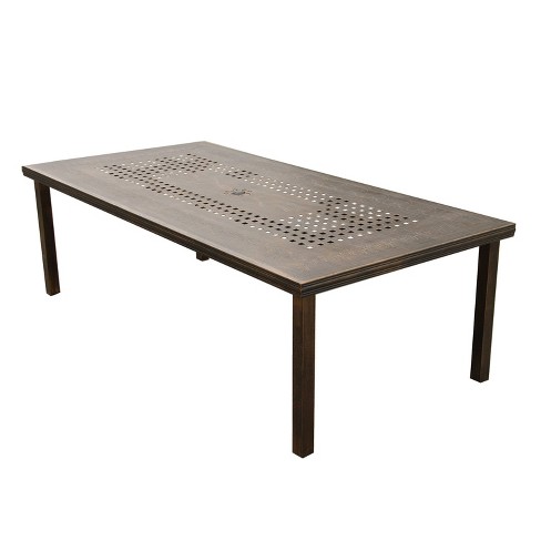 Bronze patio store dining table