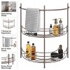 Lavish Home Pedestal Under Sink Organizer, Bronze - 3 of 4