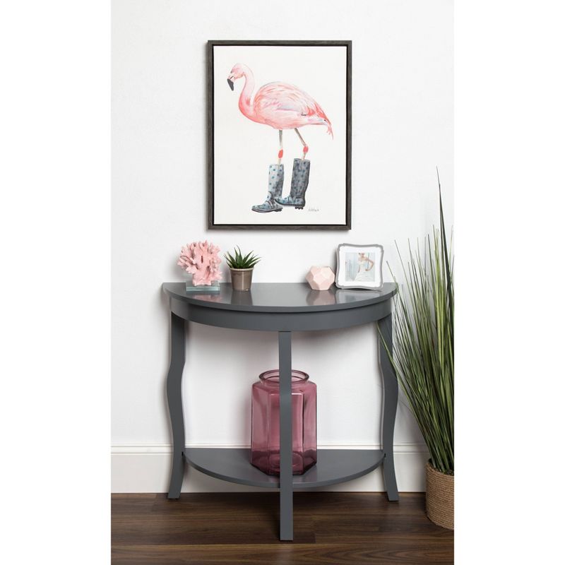 18&#34; x 24&#34; Sylvie Flamingo Framed Canvas Art by Jennifer Redstreake Geary Gray - Kate and Laurel, 6 of 8