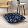 Little Arrow Design Co Arrows On Navy Square Floor Pillow - Deny Designs - 4 of 4