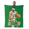 NBA Boston Celtics Jayson Tatum Silk Touch Faux Shearling Throw Blanket 50 x 60 inches - 3 of 4