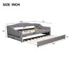 Accent Daybed Modern Upholstered with Pull-Out Trundle for Bedroom 57"W - 3irtyhousy - 4 of 4