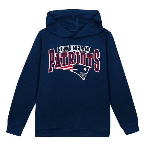 Nfl New England Patriots Toddler Boys Poly Fleece Hooded Sweatshirt Target