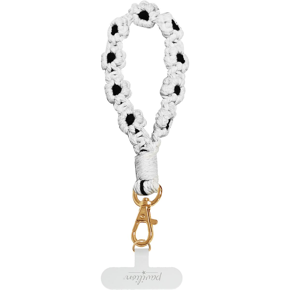 Pavilion Gift Company - Anemone Wristlet - Crocheted Hands-Free Wrist Strap - Cell Phone Accessories