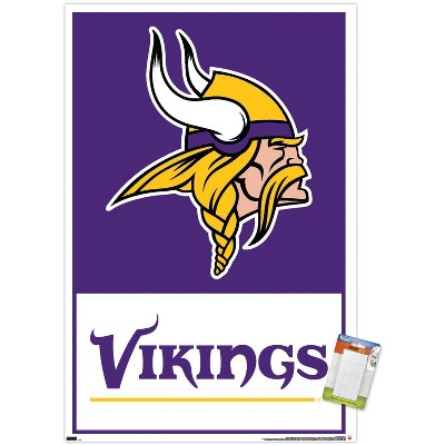 Trends International NFL Minnesota VIkings - Kirk Cousins 18 Unframed Wall  Poster Print White Mounts Bundle 22.375 x 34