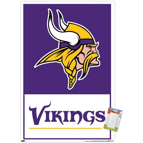 Trends International NFL Minnesota Vikings - Drip Helmet 20 Wall Poster,  22.375 x 34, Unframed Version