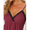 cheibear Womens Sleepwear Modal V-Neck Camisole with Capri Pants Pajama Set - 4 of 4